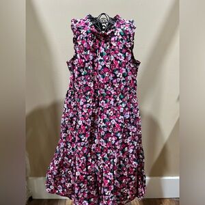Crewcuts Pink Floral Kids sleeveless multi tier Dress